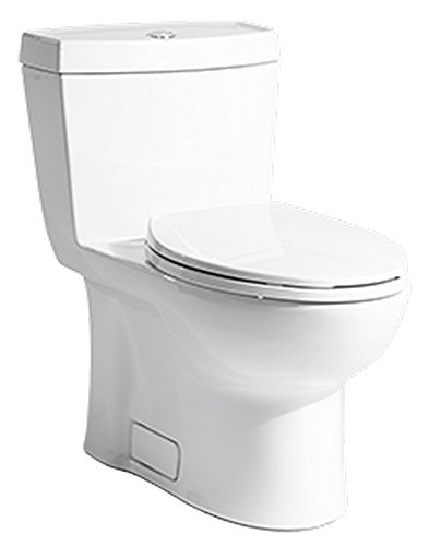 Niagara N7711 Stealth 0.8 Gpf Single Flush Elongated One Piece Toilet, White, Large,