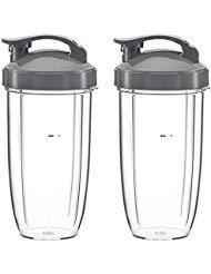 Nutribullet Flip Top To Go Lid With 32oz Tall Cup,fits Nutribullet 600w 900w Blenders (2 Pack)