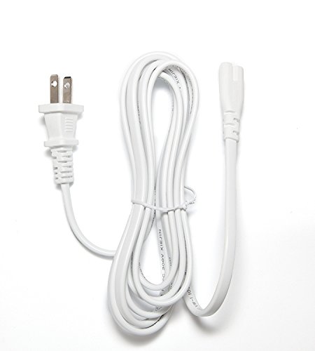 Omnihil (white) 5 Feet Ac Power Cord Compatible With Yamaha Wxa 50, Wxc 50 Musiccast Wireless Streaming Preamplifiers