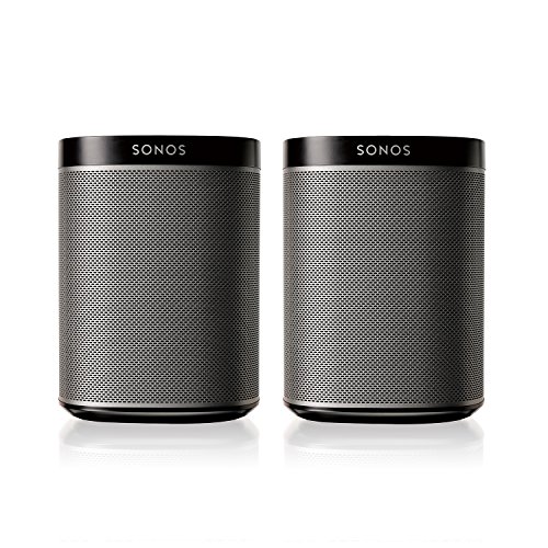 Sonos Play:1 2 Room Streaming Music Starter Set Bundle (black)