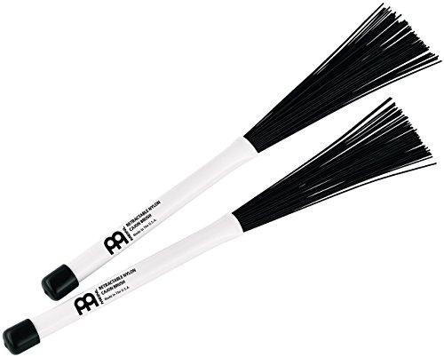 Meinl Percussion Retractable Nylon Brushes For Cajon, Pair Made In The U.s.a Create Sweeping Effects And Grooves (cb2)