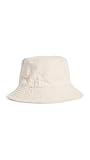 Madewell Women's Embroiderd Bucket Hat, Antique Cream, Off White, S-M