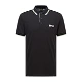 BOSS Men's Paddy Pro Short Sleeve Polo Shirt, Black, XX-Large US