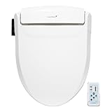 SmartBidet SB-1000 Electric Bidet Seat for Elongated Toilets with Remote Control- Electronic Heated Toilet Seat with Warm Air Dryer and Temperature Controlled Wash Functions