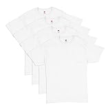 Hanes Mens Essentials Pack, Crewneck Cotton T-shirts For Men, 4 Or 6 Available Fashion-t-shirts, White - 4 Pack, Medium US