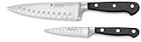 Wüsthof Classic Hollow Edge 2-Piece Chef's Knife Set, Black, 6-inch and 3.5-inch