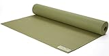 JadeYoga Travel Yoga Mat - Packable, Lightweight, & Portable Yoga Mat - Non-Slip Natural Rubber Mat for Women & Men - Great for Yoga, Home, Gym, Pilates, Fitness & Stretching (Olive Green, 68' x 24')