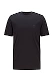 BOSS mens Small Logo Cotton Crewneck T shirt T Shirt, Basic Black, XX Large US