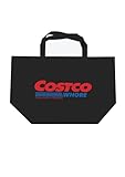 Generic Costco Whore Reusable Non-Woven Grocery Tote Bag, Funny Gift Bag, Black, Pack of 2