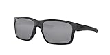 Oakley Men's OO9264 Mainlink Rectangular Sunglasses, Matte Black/Prizm Black Polarized, 61 mm