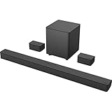 VIZIO V-Series 5.1 Home Theater Sound Bar with Dolby Audio, Bluetooth, Wireless Subwoofer, Voice Assistant Compatible, Includes Remote Control - V51x-J6