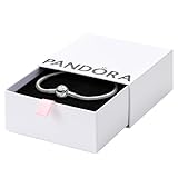 Pandora Moments Snake Chain Bracelet - Compatible Moments Charms - Sterling Silver Charm Bracelet for Women - 8.3' - With Gift Box
