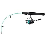 Sougayilang Ice Fishing Rod and Reel Combo, Ice Fishing Gear Complete Kit, Include Ice Jig and Ice Fishing Accessories, Spinning Ice Fishing Combos-25'' Medium Combo