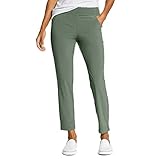 Eddie Bauer Women's Departure Ankle Pants, Mineral Green, X-Large