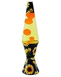 Spencer Gifts Yellow Sunflower Lava Lamp - 17 Inch | Globe, Base and Cap, and Bulb Included | Capacity: 32 oz.