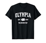Olympia Washington WA Vintage Athletic Sports Design T-Shirt