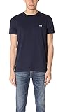 Lacoste Mens Short Sleeve Crew Neck Pima Cotton Jersey T-Shirt, Navy Blue, XX-Large