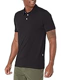 Volcom Men's Banger Polo Shirt, Tinted Black, Medium