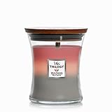 WoodWick Medium Hourglass Candle, Shoreline - Premium Soy Blend Wax, Pluswick Innovation Wood Wick, Made in USA