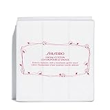 Shiseido Facial Cotton Pads - includes 165 Squares - for Softener Application & Makeup Removal - 100% Natural, Super Soft