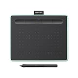 Wacom Intuos Small Bluetooth Graphics Drawing Tablet, Portable for Teachers, Students and Creators, 4 Customizable ExpressKeys, Compatible with Chromebook Mac OS Android and Windows - Pistachio