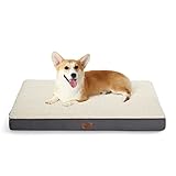Bedsure Medium Dog Bed for Medium Dogs - Orthopedic Dog Beds with Removable Washable Cover, Egg Crate Foam Pet Bed Mat, Suitable for Dogs Up to 35lbs