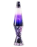 Spencer Gifts Colormax Amethyst Lava Lamp - 17 Inch | Amethyst Base | Clear Liquid | White Wax | Tri-Colored Globe | Home Décor