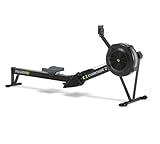 Concept2 RowErg Model D Indoor Rowing Machine - PM5 Monitor, Device Holder, Adjustable Air Resistance, Easy Storage with Black Sweat Towel