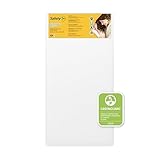 Safety 1st Heavenly Dreams Baby Crib & Toddler Bed Mattress, Waterproof Cover, Firm, Fits Standard Size Cribs & Toddler Beds, White