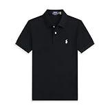 Mens Short Sleeve Polo Shirt, X-Small, Black
