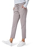 G Gradual Women's Pants with Deep Pockets 7/8 Stretch Sweatpants for Women Athletic, Golf, Lounge, Work (Dusty Grey, X-Small)