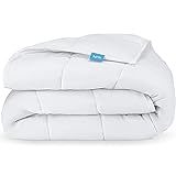 Luna Cotton Weighted Blankets for Adults Soft Cooling Weighted Blanket Oeko Tex - Washable Travel Gifts [15lbs - Queen - 60' x 80'] [White]