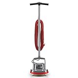 Oreck Commercial Orbiter Hard Floor Cleaner Machine, Multi-Purpose Floor Cleaning, Random Orbital Drive, Wide Cleaning Path, 50-Foot Long Cord, ORB550MC, Gray/Red