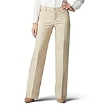 Lee Women's Ultra Lux Comfort with Flex Motion Trouser Pant Bungalow Khaki 14 Medium