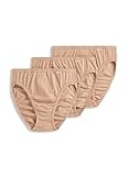 Jockey Women's Underwear Plus Size Elance French Cut - 3 Pack, Light, 8