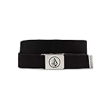 Volcom Men's Circle Web Belt, Black, One Size US