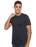 A|X ARMANI EXCHANGE Men's Solid Colored Basic Pima Crew Neck, Navy, Small