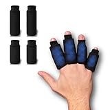 LEVILO 4PCS Finger Ice Sleeve, Ice Packs for Fingers, Thumb & Toes, Hot Cold Compression Sleeves for Injuries Reusable, Arthritis, Tendonitis, Swollen Finger, Trigger Finger, Gout, Sprains