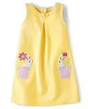 Gymboree,Girls,and Toddler Embroidered Sleeveless Dress,10,Yellow Bunnies