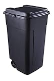 VinEry 50 gal Roughneck Wheeled Plastic Garage Trash Can, Black