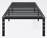Hafenpo 14 Inch Twin Bed Frame - Sturdy Platform Bed Frame Metal Bed Frame No Box Spring Needed Heavy Duty Twin Size Bed Frame Easy Assembly Strong Bearing Capacity, Under Bed Storage