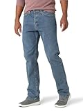 Wrangler Authentics Men's Comfort Flex Waist Relaxed Fit Jean, Light Stonewash, 38W x 32L