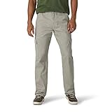 Wrangler Authentics Men's Twill Relaxed Fit Cargo Pant (Logan), Khaki Dust, 40W x 29L