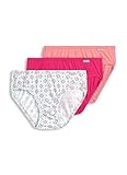 Jockey Women's Underwear Plus Size Elance Bikini - 3 Pack, Sorbet/Geo/Berry Pink, 9