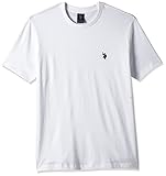 U.S. Polo Assn. Men's Crew Neck Small Pony T-Shirt, White, M