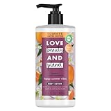 Love Beauty And Planet Happy Summer Vibes Body Lotion Vitamin C & Juicy Mandarin, Natural Ingredients, Plant-Based Moisturizers, Vegan, Cruelty-Free 13.5 oz