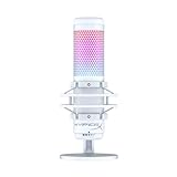 HyperX QuadCast S RGB USB Condenser Microphone with Shock Mount and Pop Filter for Gaming, Streaming, Podcasts