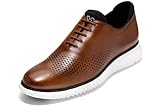 Cole Haan Mens 2 Zerogrand LSR Wing British Tan/Black/Ivory 9.5 D - Medium