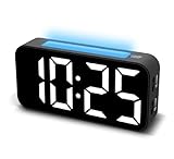 Topski Loud Alarm Clocks for Bedrooms Heavy Sleepers, Digital Clock with Night Light, Large Display, Dual Alarm, Snooze, Dimmable Bedside Alarm Clock for Kids Teens Boys Girls