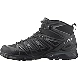 Salomon Men's X ULTRA PIONEER MID CLIMASALOMON™ WATERPROOF Hiking Boots for Men, Black / Magnet / Monument, 12